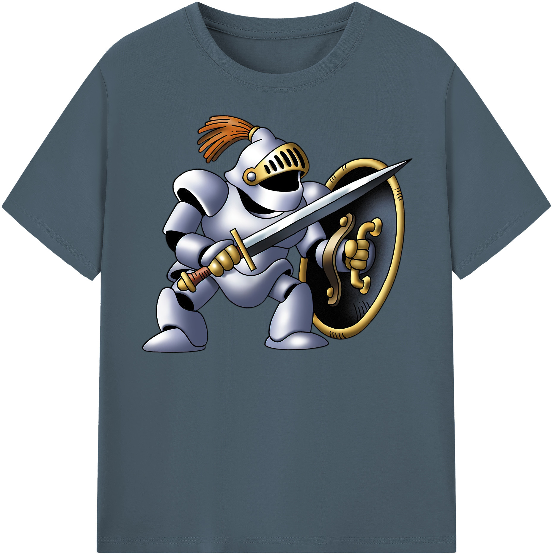 （画像用） ドラゴンクエスト Doragon Kuesuto Dragon Quest 綿100％半袖Tシャツ（フロントプリント）